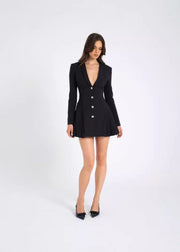Damen Blazerkleid – Falten-Design – Eleganter Look