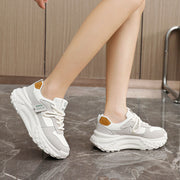 Damen modische Chunky Sneakers mit atmungsaktivem Mesh-Obermaterial