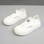 Damen Atmungsaktive Sommer-Slipper mit elastischem Einstieg und rutschfester Sohle