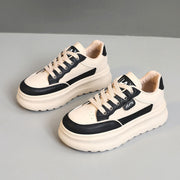 Damen Sportliche Plateau-Sneaker mit modischem Design und dämpfender Sohle