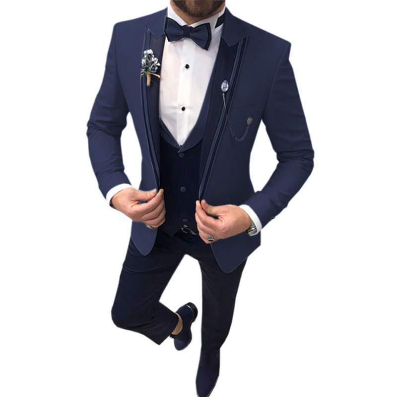 Slim Fit Hochzeitsgast Anzug für Herren | 3-Teilig
