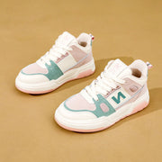 Damen Sportliche High-Top Sneakers mit modischem Design und atmungsaktiver Oberflächenstruktur