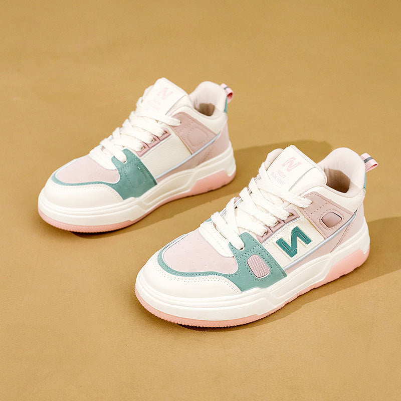 Damen Sportliche High-Top Sneakers mit modischem Design und atmungsaktiver Oberflächenstruktur