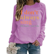 Damen Sweatshirt mit kreativem Spruch und bequemer Passform