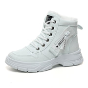 Damen High-Top Sneakers mit warmem Fleece-Innenfutter und rutschfester Sohle