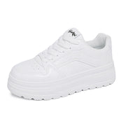 Damen Modische Chunky Sneakers mit elegantem Obermaterial und dämpfender Sohle