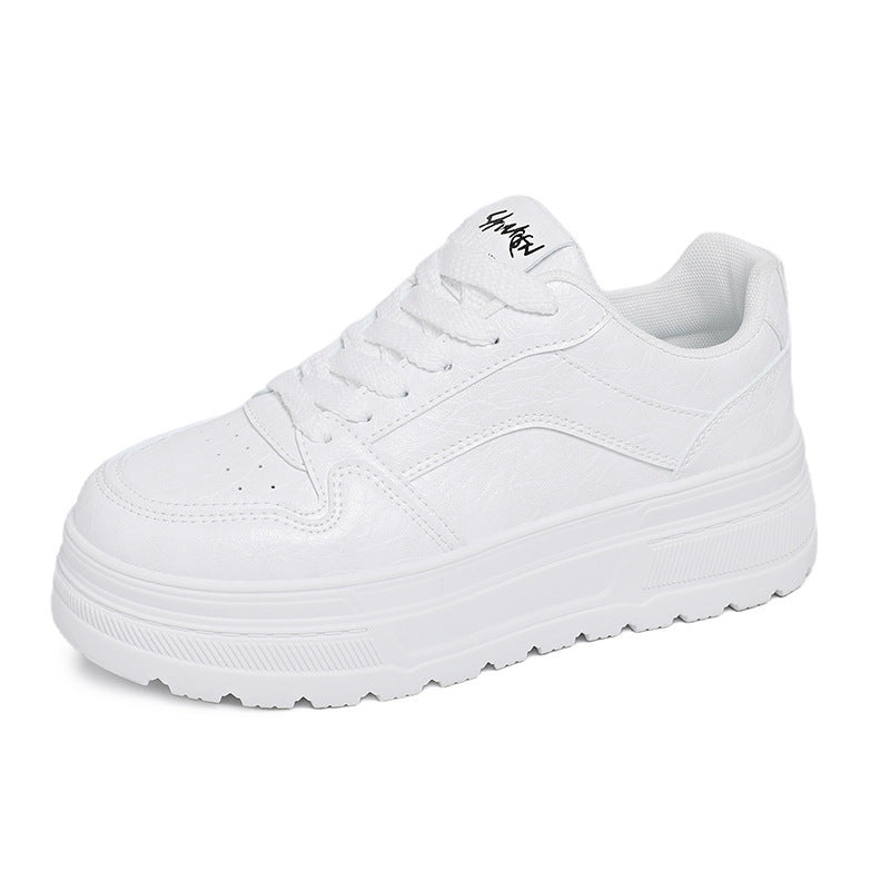 Damen Modische Chunky Sneakers mit elegantem Obermaterial und dämpfender Sohle