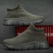 Damen Strick-Sneaker mit elastischem Knöchelabschluss