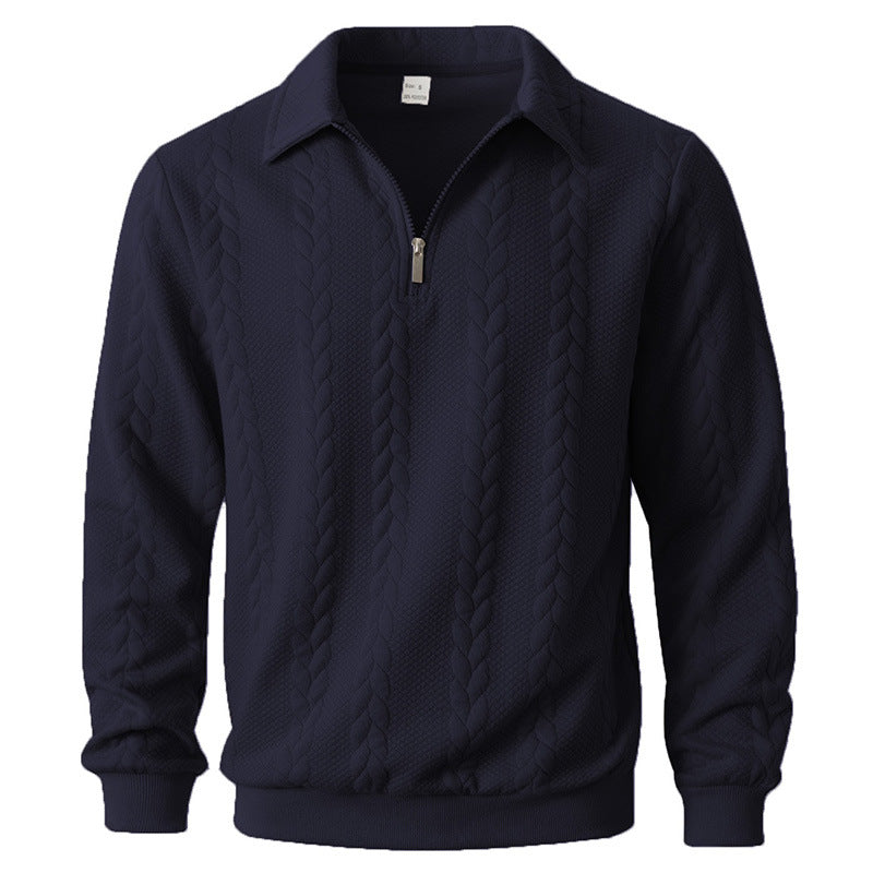 SIMONE™ | ELEGANTES POLOHEMD MIT VIERTELREIẞVERSCHLUSS AUS STRICK