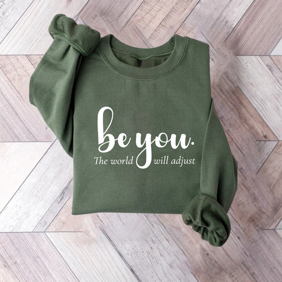 Damen Sweatshirt mit inspirierendem Motiv und motivierender Botschaft