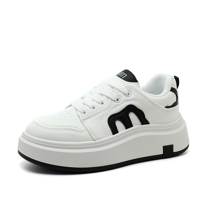 Damen Plateau Sneakers mit modernem Design und bequemer Dämpfung