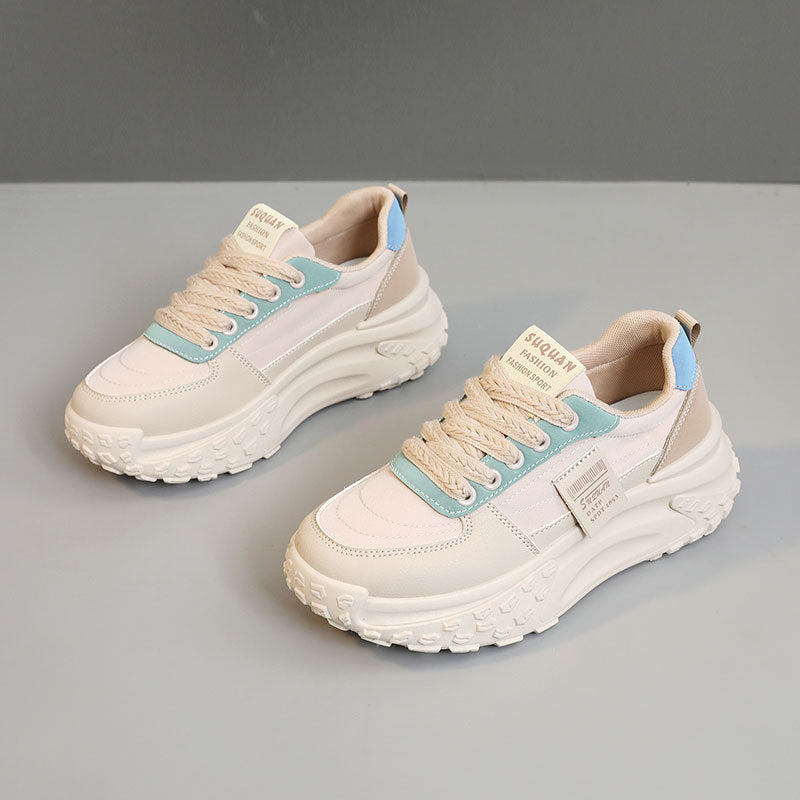 Damen Sportliche Sneakers mit doppeltem Dämpfungssystem und atmungsaktiver Oberflächenstruktur