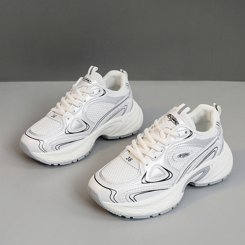 Damen Sportliche Lauf-Sneaker mit atmungsaktiver Mesh-Oberfläche und dämpfendem Fußbett