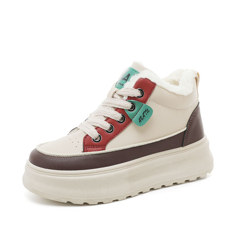 Damen High-Top Sneakers mit kuscheligem Innenfutter und rutschfester Sohle