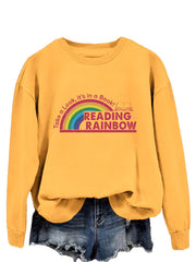 Damen lässiger Sweatshirt mit einzigartigem Druck