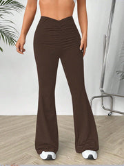 Damen Hochtaillierte Bootcut-Hose