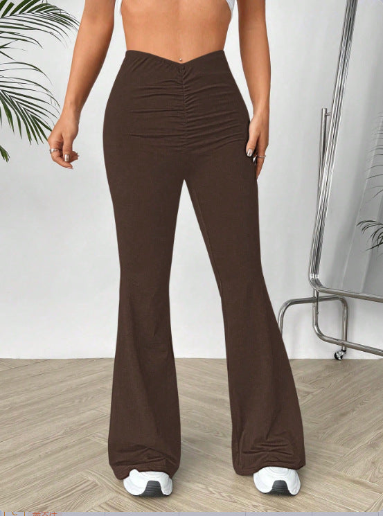 Damen Hochtaillierte Bootcut-Hose