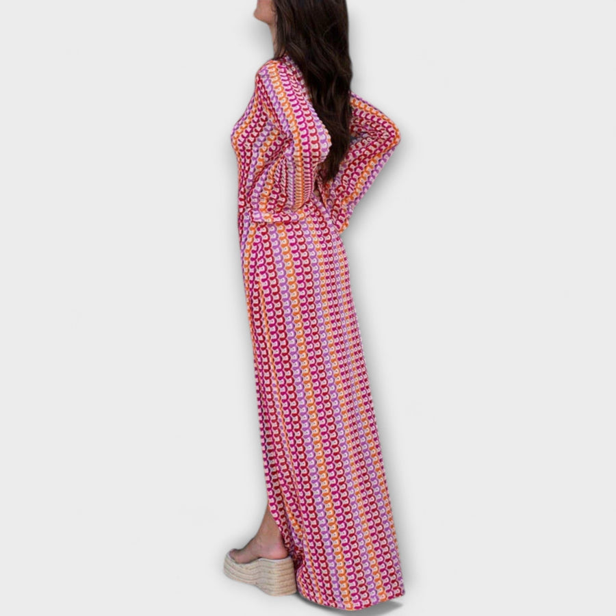 Elina – Maxikleid mit V-Ausschnitt und Urlaubs-Feeling