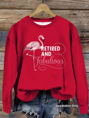 Damen Sweatshirt mit einzigartigem Flamingo-Motiv und inspirierendem Aufdruck