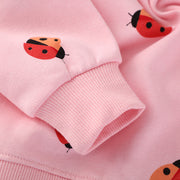 Mädchen Sweatshirt mit fröhlichem Marienkäfer-Motiv Drune