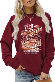 Damen Sweatshirt mit inspirierendem Vintage-Truck-Design