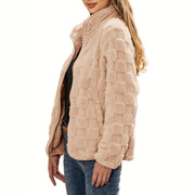 Damen Fleecejacke mit strukturiertem Design und seitlichen Eingrifftaschen