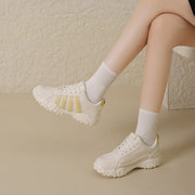 Damen Sportliche Sneakers mit rutschfester Laufsohle und atmungsaktivem Obermaterial