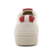 Damen sportliche Plateau-Sneaker mit modischem Design und bequemer Dämpfung