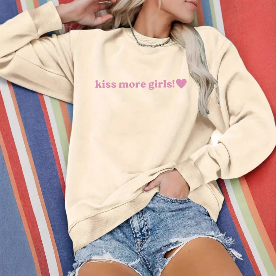 Damen Sweatshirt mit inspirierendem Schriftzug und lässiger Passform