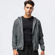 Herren leichte Laufjacke mit atmungsaktiven Eigenschaften und reflektierendem Design Heidi-Mode