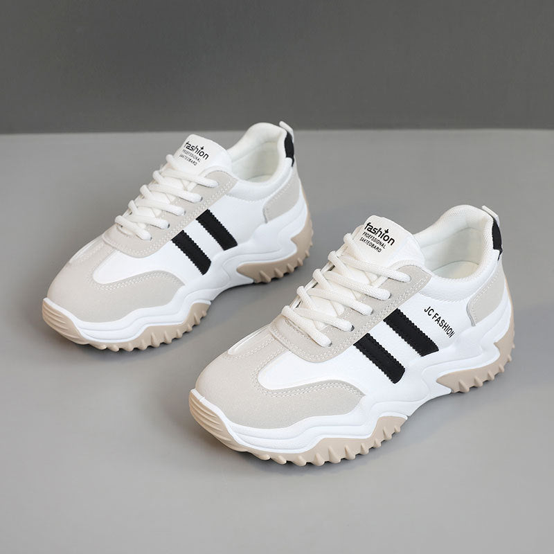 Damen Sportliche Sneaker mit atmungsaktiver Oberflächenstruktur und rutschfester Laufsohle