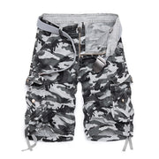 Herren Camo Cargo-Shorts mit mehreren Taschen und verstellbarem Bund Heidi-Mode