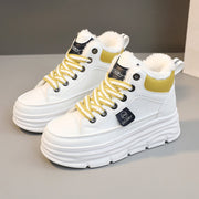 Damen Winterliche High-Top Sneakers mit luxuriösem Fleece-Futter
