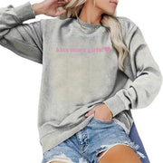 Damen Sweatshirt mit inspirierendem Schriftzug und lässiger Passform