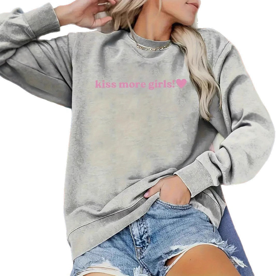 Damen Sweatshirt mit inspirierendem Schriftzug und lässiger Passform