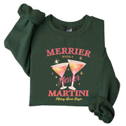 Damen Sweatshirt mit kreativem Cocktailmotiv und lässigem Schnitt