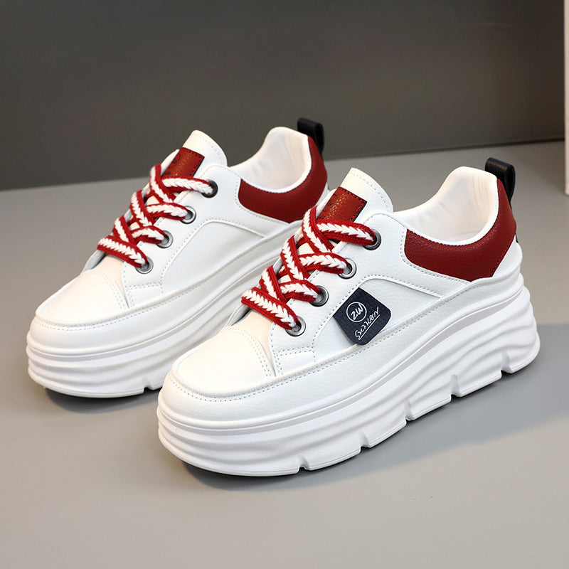 Damen modische Plateau-Sneaker mit verstärkter Dämpfung
