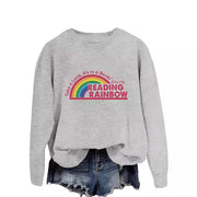 Damen lässiger Sweatshirt mit einzigartigem Druck
