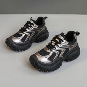 Damen sportliche Sneakers mit dämpfendem Komfort und atmungsaktiver Netzstruktur
