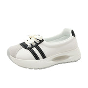 Damen bequeme Sneaker mit atmungsaktivem Obermaterial und dämpfender Laufsohle