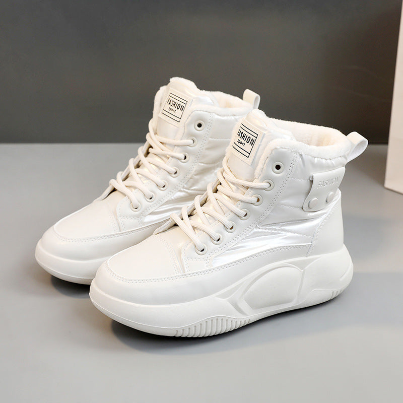 Damen Hohe Winter Sneakers mit warmem Innenfutter und rutschfester Sohle
