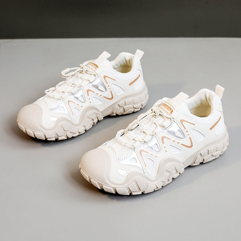 Damen sportliche Allrounder Sneakers mit atmungsaktivem Mesh-Obermaterial und rutschfester Sohle