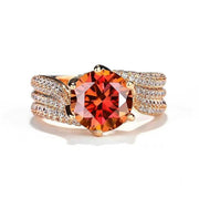 Halyna – 3-Karat-Super-Flash-Moissanite-Ring