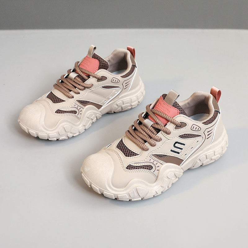 Damen Sportliche Sneakers mit atmungsaktivem Mesh-Obermaterial und strapazierfähiger Laufsohle