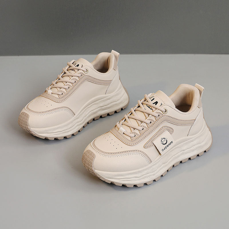 Damen Sportliche Chunky Sneakers mit rutschfester Gummisohle und atmungsaktivem Obermaterial