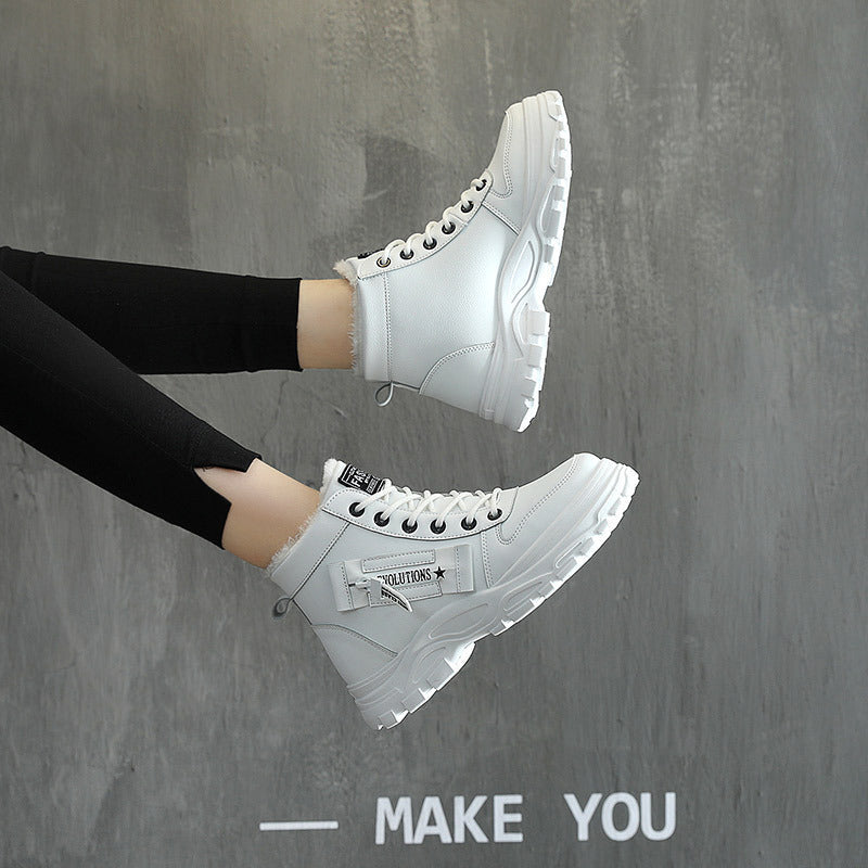 Damen Winterliche High-Top Stiefel mit weichem Innenfutter und rutschfester Sohle