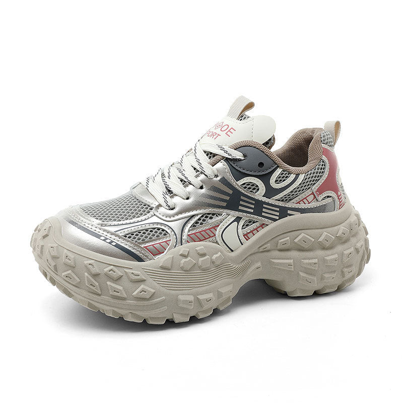 Damen sportliche Lauf-Sneaker mit stoßdämpfendem Komfort und atmungsaktiver Konstruktion