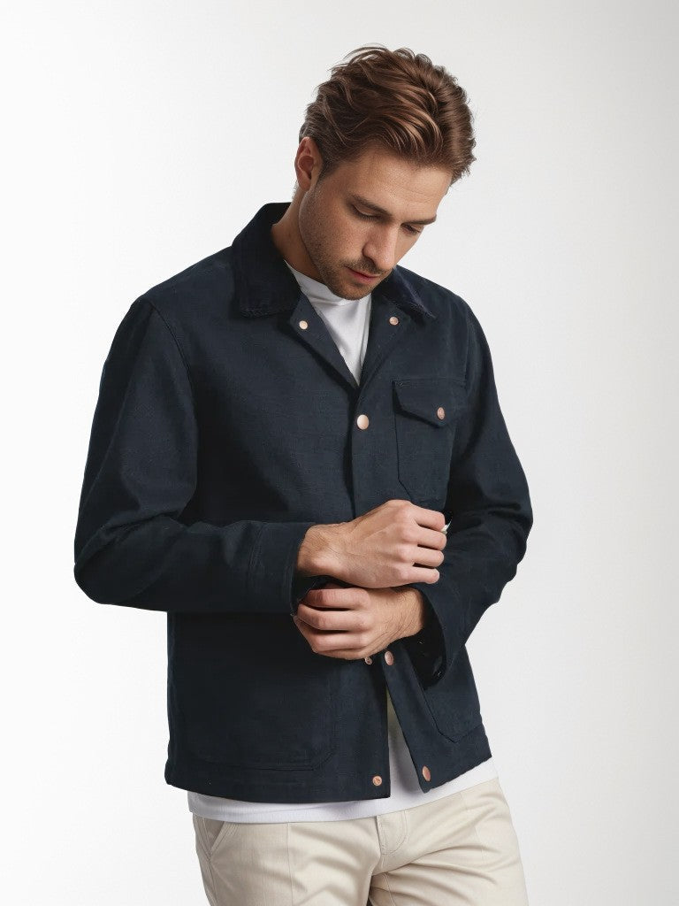 Herren vielseitige Baumwolljacke mit praktischen Taschen Aliams
