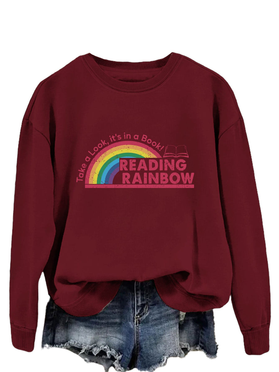 Damen lässiger Sweatshirt mit einzigartigem Druck