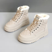Damen High-Top Sneakers mit warmem Fleece-Futter und rutschfester Sohle